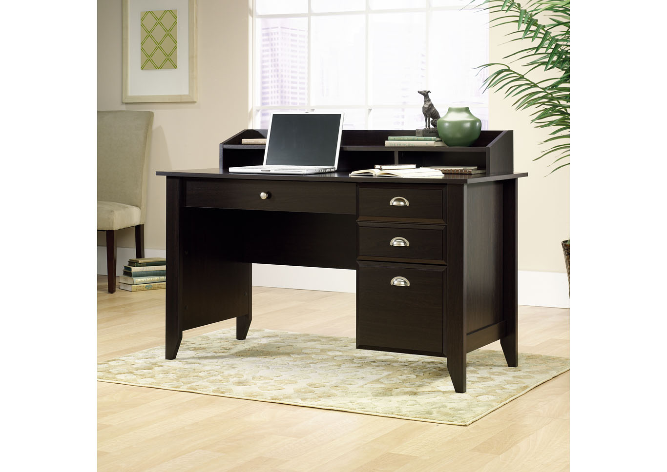 Shoal Creek Jamocha Wood Desk,Sauder